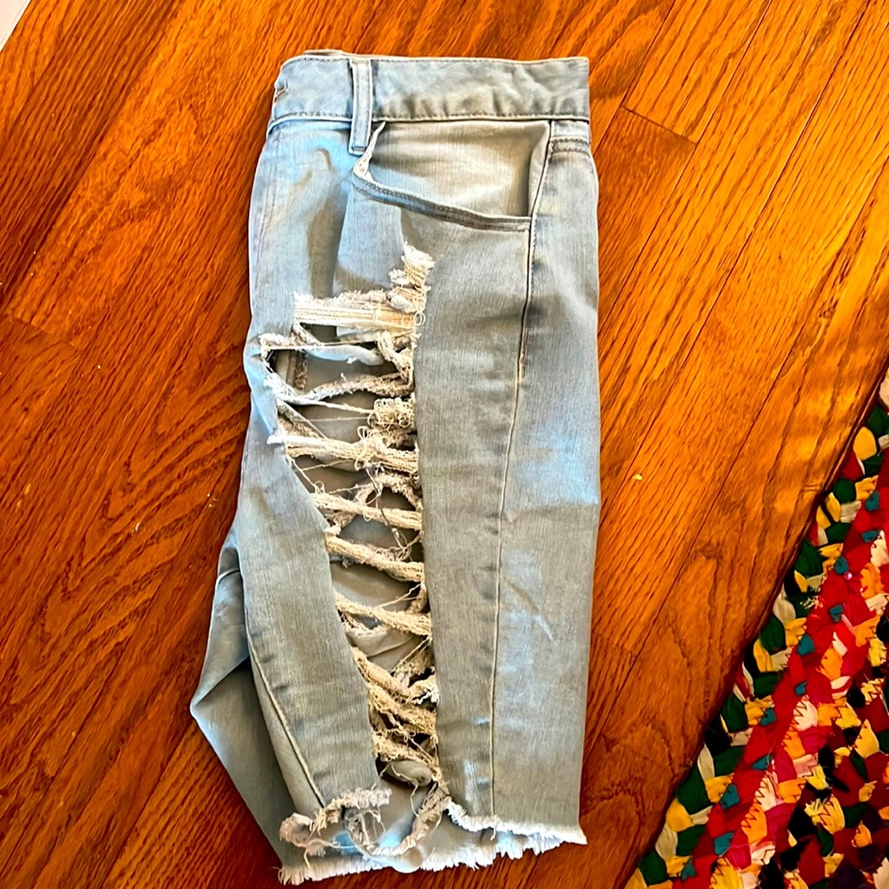 Rue 21 Distressed Denim Shorts